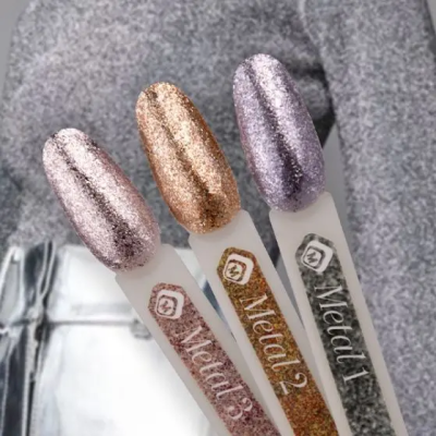 Геллак метален 2  - Gelpolish Metal 2 7ml Magnetic Nail Design - 3