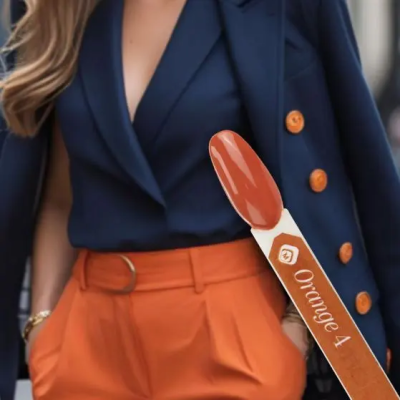 Геллак оранжев 4  - Gelpolish Orange 4 7ml Magnetic Nail Design - 3