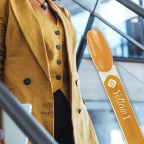 Геллак жълт 1   - Gelpolish Yellow 1 7ml Magnetic Nail Design - 3