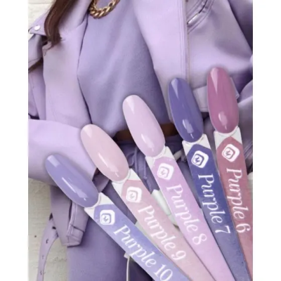 Gelpolish Purple 10 Magnetic Nail Design - 3