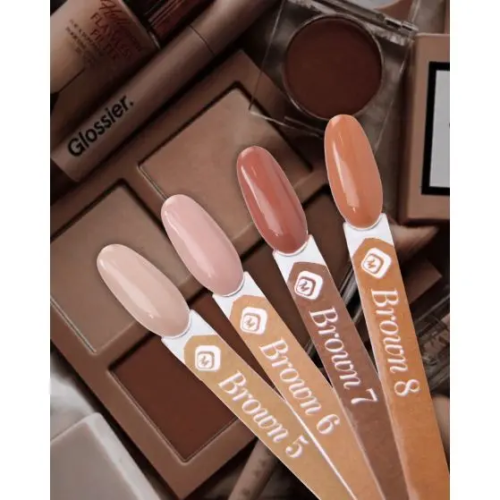 Gelpolish Brown 7 Magnetic Nail Design - 3