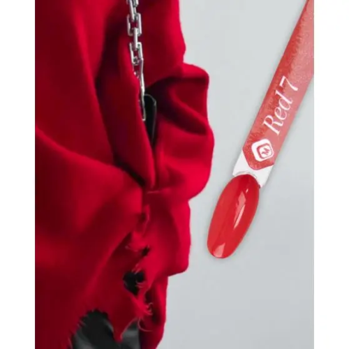 Gelpolish Red 7 Magnetic Nail Design - 3