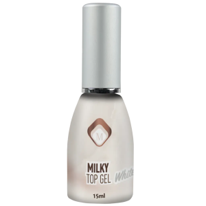 Геллак Milky Topgel White 15 ml Magnetic Nail Design - 1
