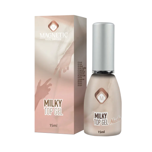 Геллак Milky Topgel Nude 15 ml Magnetic Nail Design - 3 Геллак Milky Topgel Nude 15 ml Magnetic Nail Design - 3