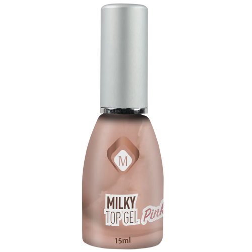 Геллак Milky Topgel Pink 15 ml Magnetic Nail Design - 1