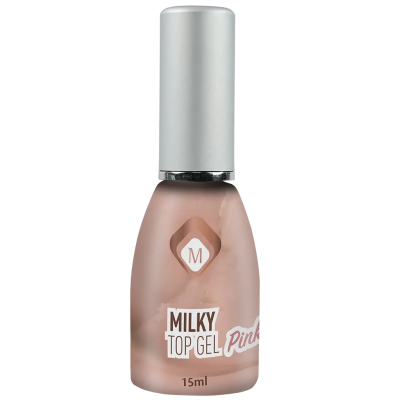 Геллак Milky Topgel Pink 15 ml Magnetic Nail Design - 1