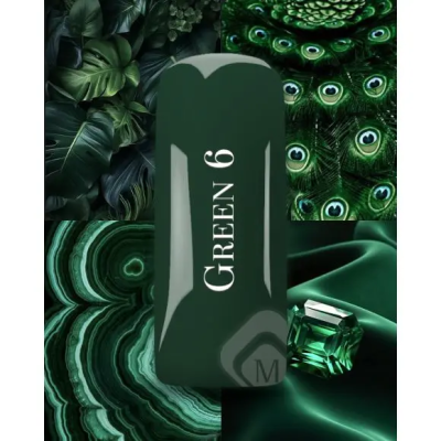 Геллак Gelpolish Green 6 Magnetic Nail Design - 3