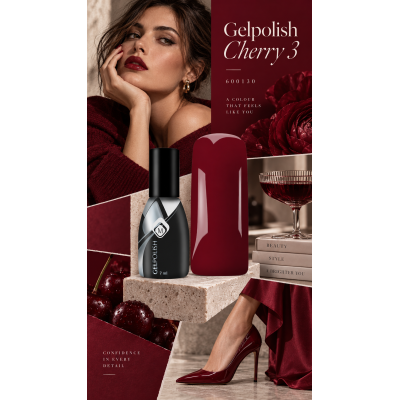 Gelpolish Cherry 3 | Черешов гел лак  - 3