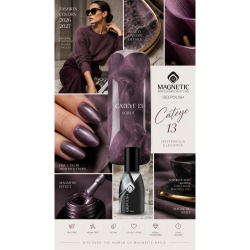 Gelpolish Cat Eye 13 | Котешко око гел лак  - 3