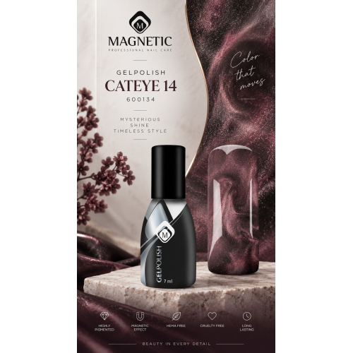 Gelpolish Cat Eye 14| Котешко око гел лак  - 3