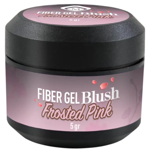 TPO-FREE Magnetic Fiber Gel Blush Frosted Pink 5 gr Magnetic Nail Design - 1