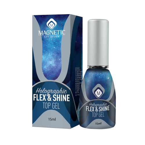 Holographic Flex and Shine NEW | Холографски топ гел Magnetic Nail Design - 2 Holographic Flex and Shine NEW | Холографски топ гел Magnetic Nail Design - 2