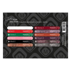 Лист със стикери - Stickervel for Gelpolish Magnetic Nail Design - 1