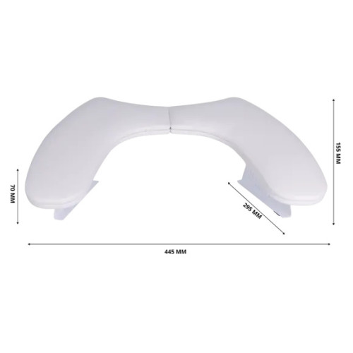 Ergo Arm Rest White Magnetic Nail Design - 2 Ergo Arm Rest White Magnetic Nail Design - 2