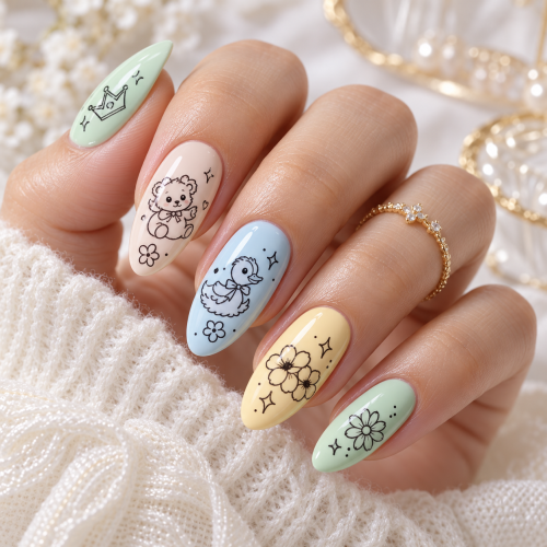 Stamping Plate 25 Magnetic Nail Design матрица от инокс за еднорози Stamping Plate 25 Magnetic Nail Design матрица от инокс за еднорози