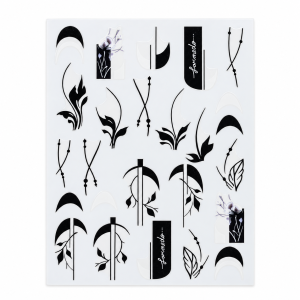 Самозалепващи стикери Botanical Lines за маникюр