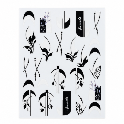 Самозалепващи стикери Botanical Lines за маникюр