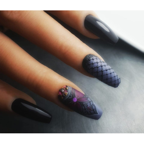 Геллак Purple Seduction TPO-FREE Magnetic Nail Design - 7 Геллак Purple Seduction TPO-FREE Magnetic Nail Design - 7