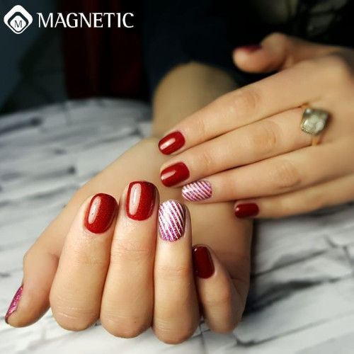 гел лак - GP Albina Red 15ml TPO-FREE Magnetic Nail Design - 8