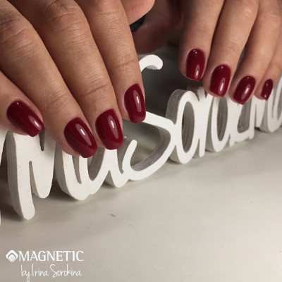 Геллак Raspberry Rush TPO Free Magnetic Nail Design - 6