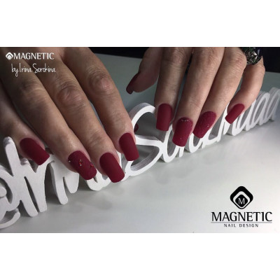 Геллак Raspberry Rush TPO Free Magnetic Nail Design - 7