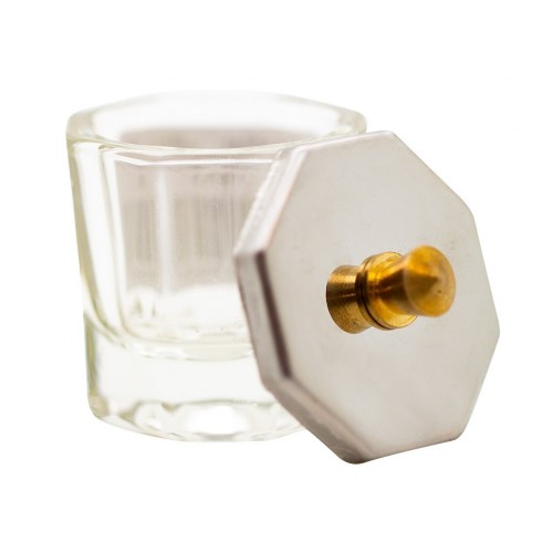SMALL GLASS DAPPENDISH (стъклен малък контейнер с капак)