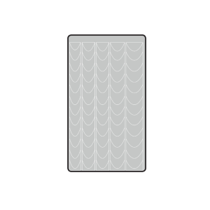 Шаблон за аерограф Deep French за френски маникюр Magnetic Nail Design - 1