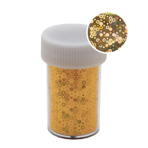 Transfer Foil Roll Holographic Gold Circle