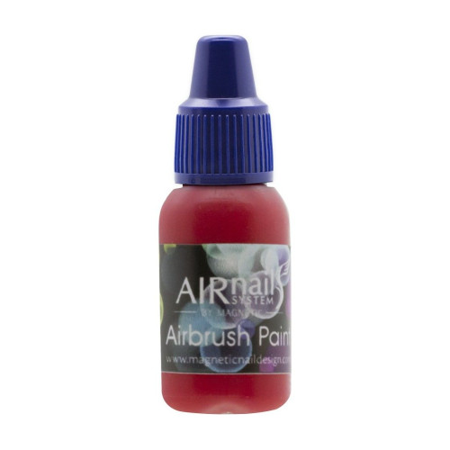 Боя за аерофрафия AirNails Paint Red 3 10ml Magnetic Nail Design - 1