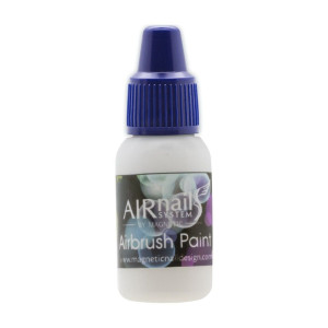 Боя за аерофрафия - AirNails Paint White 1 10ml Magnetic Nail Design - 1