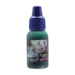 Боя за аерография AirNails Paint Emerald Green 10 10ml Magnetic Nail Design - 1