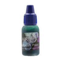 Боя за аерография AirNails Paint Emerald Green 10 10ml Magnetic Nail Design - 1