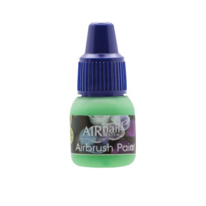 Боя за аерография AirNails Paint Neon Green 23 – 5 ml Magnetic Nail Design - 1