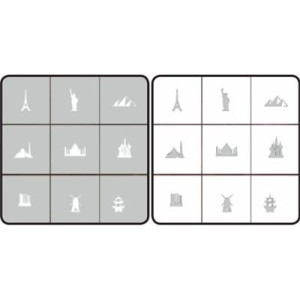 Шаблон за аерограф Architectual Collection Magnetic Nail Design - 1