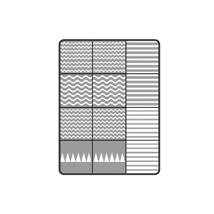 Шаблон за аерограф AirNails Linear Gradient Magnetic Nail Design - 1