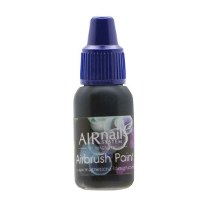 Боя за аерография - AirNails Paint Black 2 10ml Magnetic Nail Design - 1
