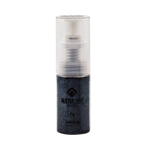 Glitter Spray Steel Black 17g
