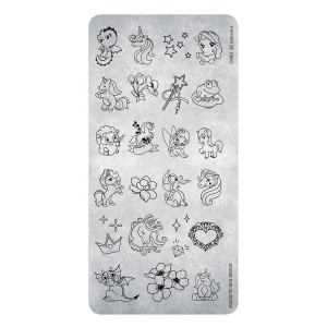 Stamping Plate 25 Unicorns