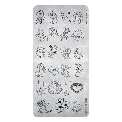 Stamping Plate 25 Unicorns печат за нокти Magnetic Stamping Plate 25 Unicorns печат за нокти Magnetic