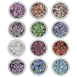 Mixed Metal Flakes 12 colors