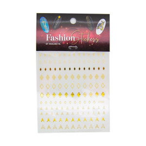Fashion Sticker Diamond Gold