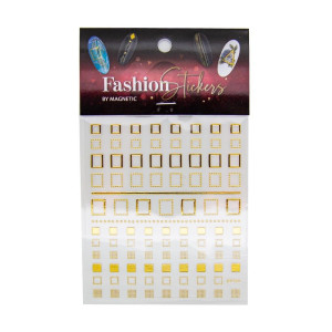 Fashion Sticker Square Gold