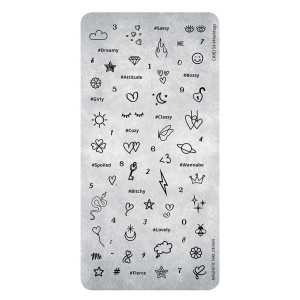 Stamping Plates 54 Hastags