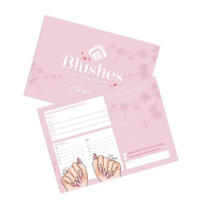 Blush Client Cards Magnetic Nail Design - 1