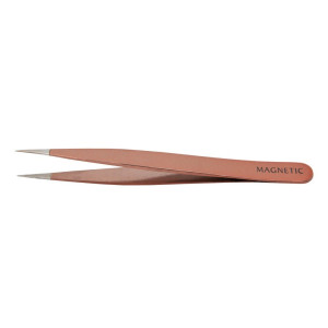 Magnetic Pointed tweezer Rosegold