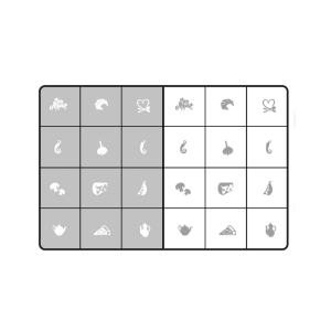 Airnails Stencil Bon Appetit