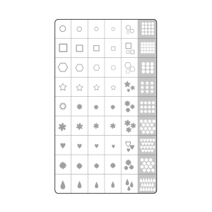 Шаблон за аерограф AirNails Profi Collection Magnetic Nail Design - 1