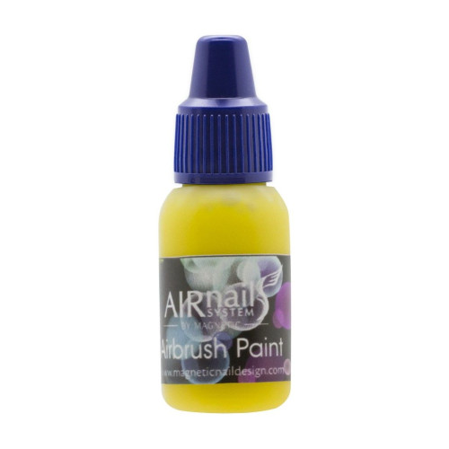 Боя за аерография AirNails Paint Yellow 5 10ml Magnetic Nail Design - 1