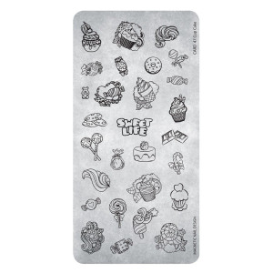 Stamping Plate 47 Cup Cake