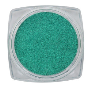 Magnetic Pigment Turquoise Chrome Magnetic Nail Design - 1